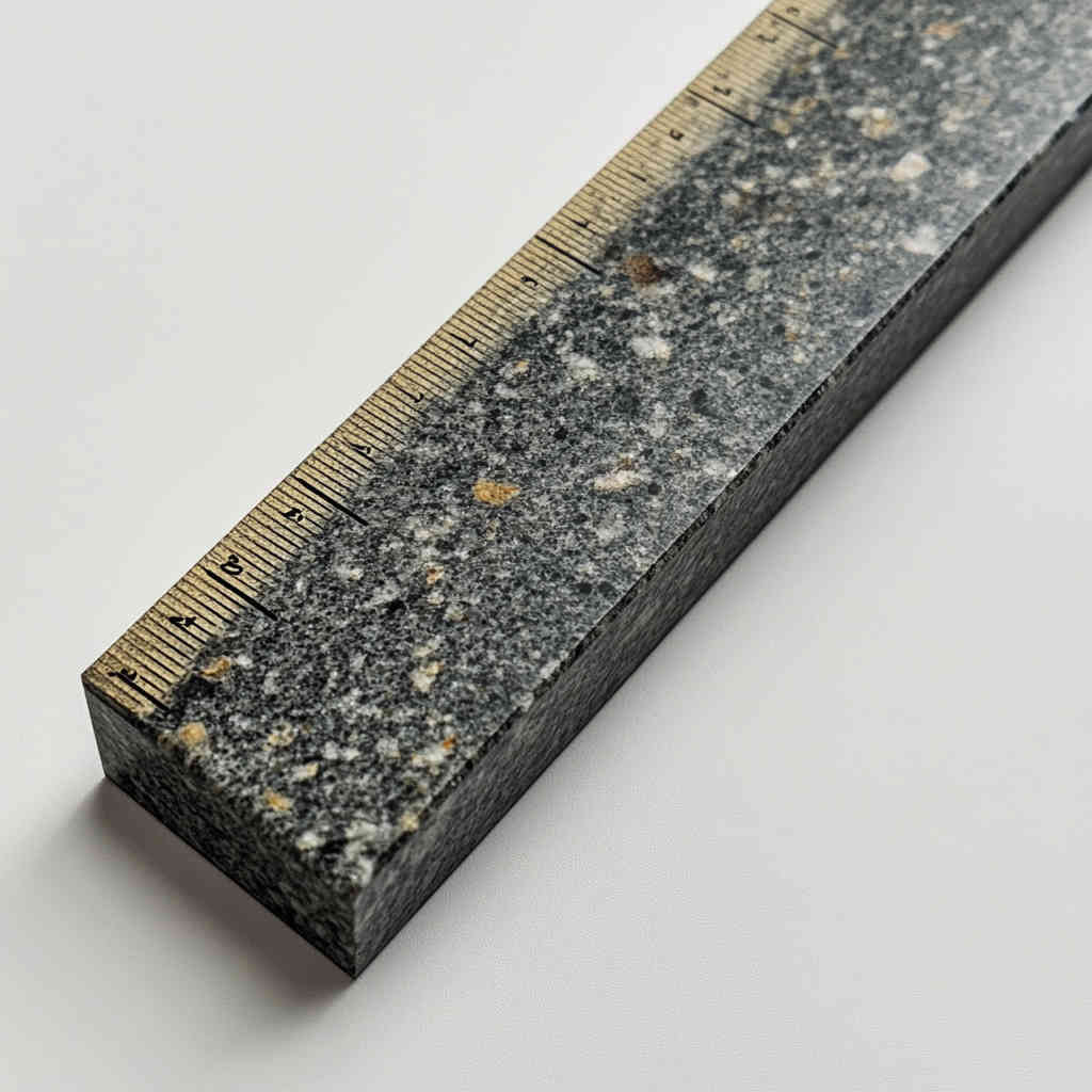 Granite straight ruler in engineering measurement