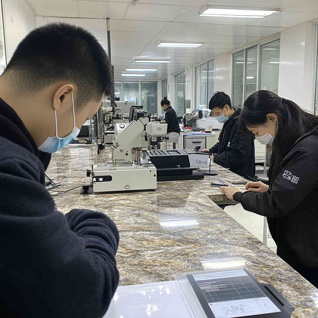 Jinan East Star Precision Measure Co., Ltd. headquarters with team members working on granite measuring instruments