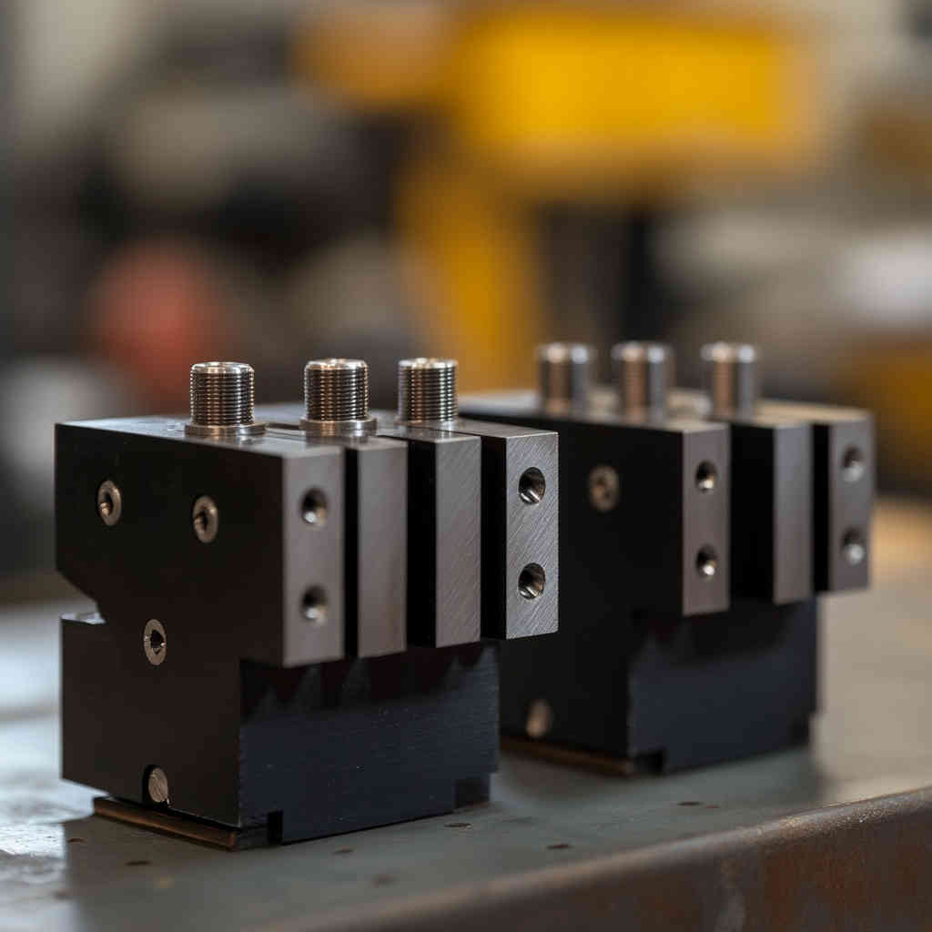 Precision-engineered V-Blocks with U-Clamps