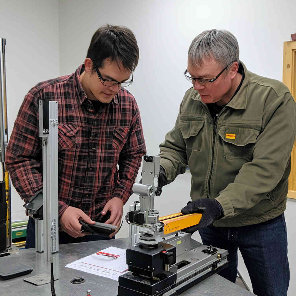 EAST STAR team working with advanced measuring equipment